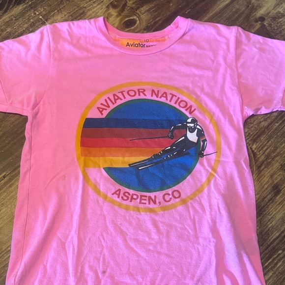 Aviator Nation Pink Aspen Graphic Tee - Picture 1 of 5